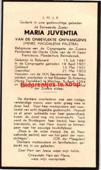 Palstra Minke 1881 Bolsward 1954 Wijchen zr Juventia - 25005, Ophalen of Verzenden, Bidprentje