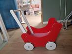 Houten poppenwagen Hema, Kinderen en Baby's, Speelgoed | Houten speelgoed, Ophalen, Zo goed als nieuw, Duw- of Trekspeelgoed