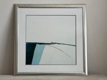 Schilderij in lijst 100x100cm beschikbaar voor biedingen