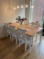 Ikea Table for 6 People with chairs, Ophalen, Zo goed als nieuw, Rechthoekig, 50 tot 100 cm