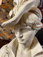 Mooie gipsen buste vrouw, Antiek en Kunst, Ophalen