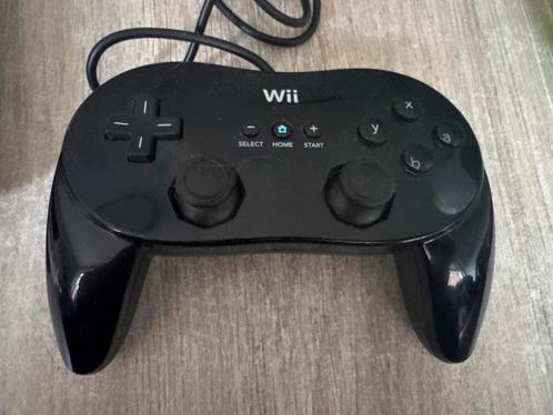 Wii Classic Controller - Zwart, Spelcomputers en Games, Games | Nintendo Wii, Gebruikt, Ophalen of Verzenden