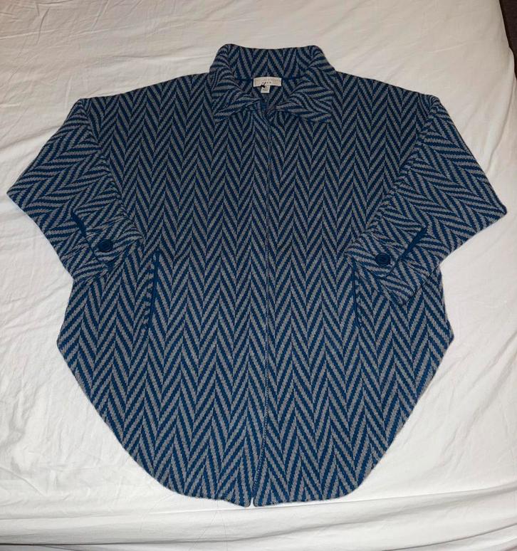 NIEUWE blauw/grijze wollen Stella McCartney jas, maat 128, Kinderen en Baby's, Kinderkleding | Maat 128, Nieuw, Meisje, Jas, Verzenden