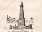 Zwolle. Het Gedenkteeken voor mr. Rhijnvis Feith. 1834, Ophalen of Verzenden