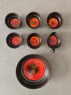 Vintage fat lava west germany pindaset schaaltjes oranje, Ophalen of Verzenden