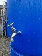 BLauwe regenton 220 Liter met witte stop en kraantje., Kunststof, Met kraantje, 150 liter of meer, Verzenden