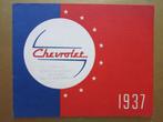 1937 CHEVROLET brochure, Engels, Ophalen of Verzenden, Zo goed als nieuw, Chevrolet