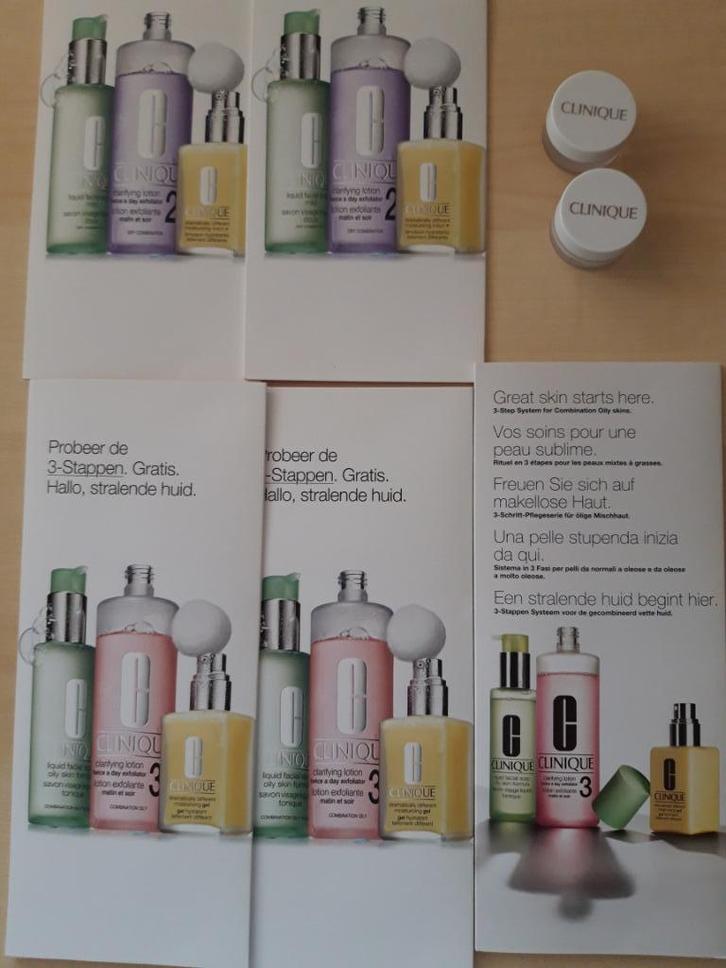 CLINIQUE diverse reinigingssamples Nieuw!, Sieraden, Tassen en Uiterlijk, Uiterlijk | Gezichtsverzorging, Nieuw, Reiniging, Gehele gezicht