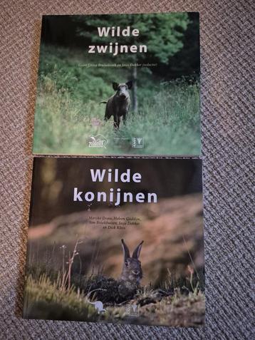 2 boeken: Wilde zwijnen & Wilde konijnen beschikbaar voor biedingen