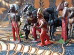 Indianen, cowboys en paarden oud Engels speelgoed van tin., Ophalen of Verzenden