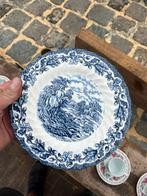 Porselein bordje uit engeland delftsblauw, Ophalen of Verzenden