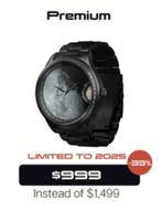 LUNAR1,622 NASA approved Premium Horloge met echt Maanstof, Overige merken, Staal, Staal, Polshorloge