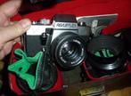 Revue oostduitse slr TL 25 met 2xprime lens auto revuenon 50, Audio, Tv en Foto, Fotocamera's Analoog, Ophalen of Verzenden, Zo goed als nieuw