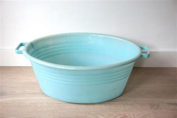 Vintage teil blauw groot Curver beschikbaar voor biedingen