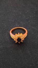 Gouden ring met edelsteen, 18 tot 19, Gebruikt, Met edelsteen, Ophalen of Verzenden