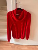 Mooie rode wollen kabel trui - merino wol, Kleding | Dames, Truien en Vesten, Maat 38/40 (M), Poline, Ophalen of Verzenden, Zo goed als nieuw