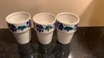 3 zgan vintage Royal Boch Boerenbont Bekers/Mokken, Huis en Inrichting, Keuken | Servies, Ophalen of Verzenden, Zo goed als nieuw