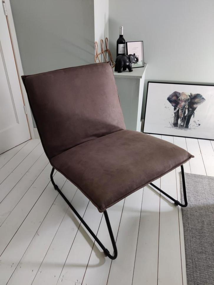 Fauteuil Leen bakker cooper, Huis en Inrichting, Fauteuils, Zo goed als nieuw, Metaal, Stof, 50 tot 75 cm, 75 tot 100 cm, Ophalen