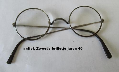 antiek Zweeds ijzeren brilletje, jaren 40, Antiek en Kunst, Antiek | Overige Antiek, Ophalen of Verzenden