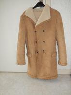 2x warme herenjas mtM camel Zumo faux lammy/zwart leer zgan, Kleding | Heren, Maat 48/50 (M), Ophalen of Verzenden, Zo goed als nieuw