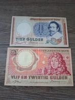 Set biljetten 10 en 25 gulden jaren '50, De Groot en Huygens, Ophalen of Verzenden, 25 gulden