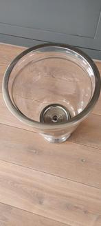 Grote, chique windlicht / kandelaar, 25 tot 50 cm, Wit, Ophalen of Verzenden, Zo goed als nieuw