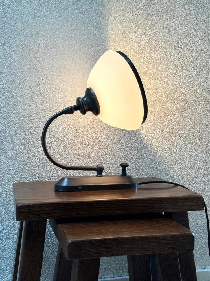 Vintage Retro Kemner Wandlamp Landelijk Antiek Messing, Huis en Inrichting, Lampen | Wandlampen, Gebruikt, Glas, Metaal, Ophalen of Verzenden