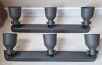 IKEA Hektar plafond rail, 3 spots, donkergrijs, Ophalen of Verzenden, Gebruikt