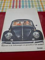 Volkswagen 136 landen...Nederlandse folder Kever 1200 1962, Gelezen, Volkswagen, Verzenden, Volkswagen