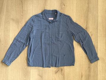 Hele mooie blauwe blouse Emily van den Bergh mt. 38 z.g.a.n! beschikbaar voor biedingen