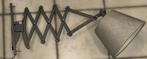 Vintage mid century scandinavische schaarlamp grijs + Kap, Ophalen, Zo goed als nieuw, Overige materialen, Mid century scandinavisch design