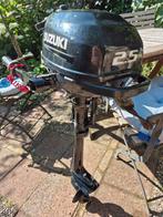 Suzuki buitenboordmotor 2.5pk viertakt 2023 2,5pk fourstroke, Ophalen, Gebruikt, Motor en Techniek, Zeilboot of Motorboot