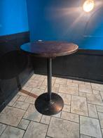 Ronde statafel bruin-cafe 1x, Ophalen, Gebruikt