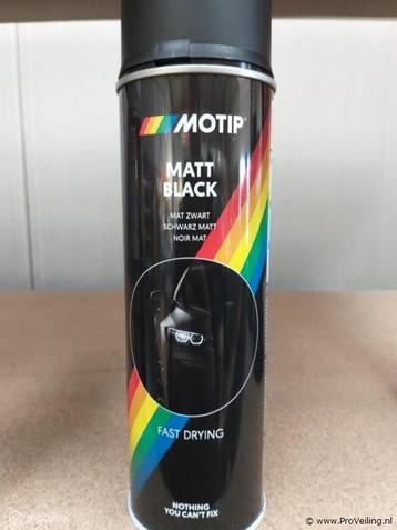 Online Veiling: Motip - Mat zwart - 500 ml - 36 x beschikbaar voor biedingen