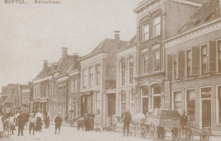MEPPEL Kruisstraat Reprint, Verzamelen, Ansichtkaarten | Nederland, Ongelopen, Drenthe, 1980 tot heden, Verzenden