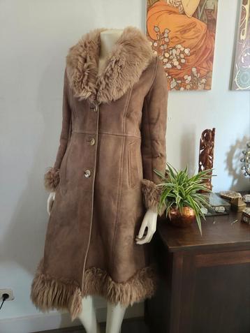 Vintage shearling jas lammy coat | maat M/L beschikbaar voor biedingen