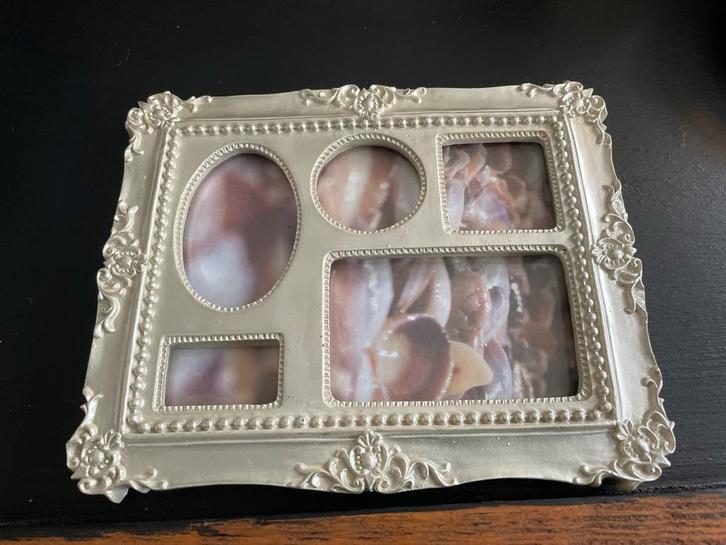 Brocante Parelmoer Fotolijstje, Huis en Inrichting, Woonaccessoires | Lijsten, Zo goed als nieuw, Minder dan 50 cm, Overige materialen