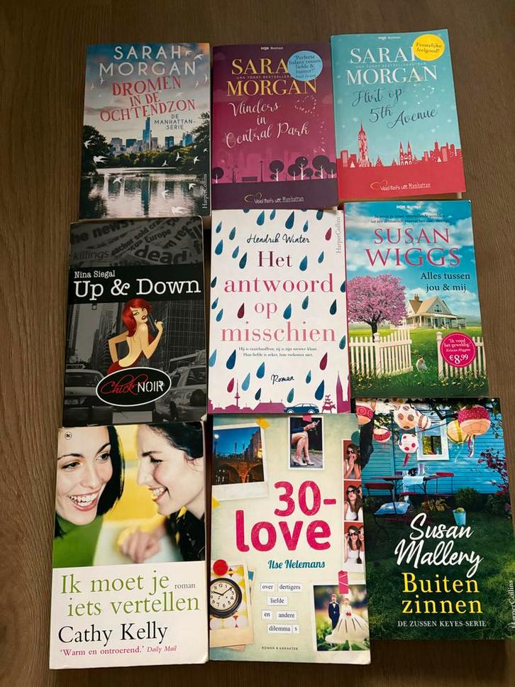 Boekenpakket: 9 + 1 gratis!, Boeken, Romans, Gelezen, Nederland, Ophalen of Verzenden