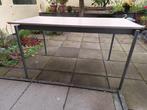 Tafel werktafel 70 bij 140 cm, Ophalen, Gebruikt, Rechthoekig, Metaal