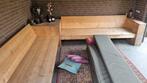 Houten Hoek Loungebank + Kussens, Tuin en Terras, Ophalen, Zo goed als nieuw, Hout