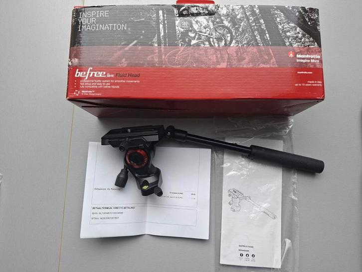 Manfrotto Befree Live Fluid Head, Audio, Tv en Foto, Fotografie | Statieven en Balhoofden, Zo goed als nieuw, Overige typen, Minder dan 150 cm