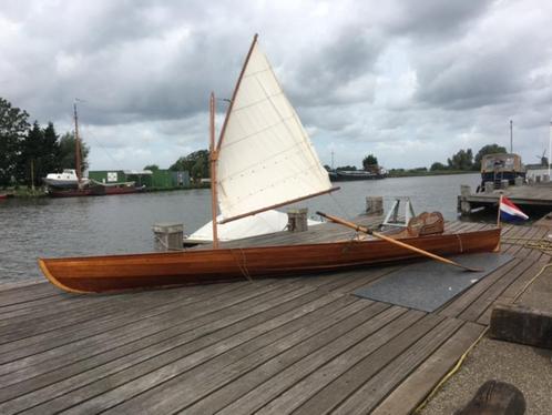 zeilwherry (licht) gerestaureerd, Watersport en Boten, Roeiboten, Gebruikt, Hout, Met roeispanen of peddels, Ophalen