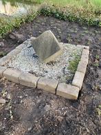 Graniet waterornament met pomp, Tuin en Terras, Ophalen, Gebruikt, Graniet, Waterornament