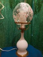 Zeer mooi en bijzondere tafellamp glas H 35cm, Ophalen, Zo goed als nieuw, Glas, Minder dan 50 cm