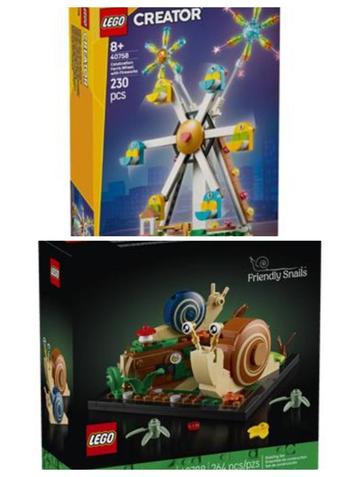 Lego Friendly Snails 40788 & Ferris Wheel 40758 GWPs NEW beschikbaar voor biedingen