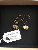 Oorbellen ginkgo black onyx a beautiful story, Sieraden, Tassen en Uiterlijk, Ophalen of Verzenden, Nieuw, Zwart, Overige materialen