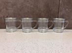 4 Jan des Bouvrie theeglazen - Pickwick, Huis en Inrichting, Keuken | Servies, Glas of Glazen, Gebruikt, Ophalen of Verzenden