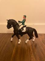 zwart dressuur paard met ruiter, Ophalen of Verzenden, Zo goed als nieuw, Paard, Beeldje of Figuurtje