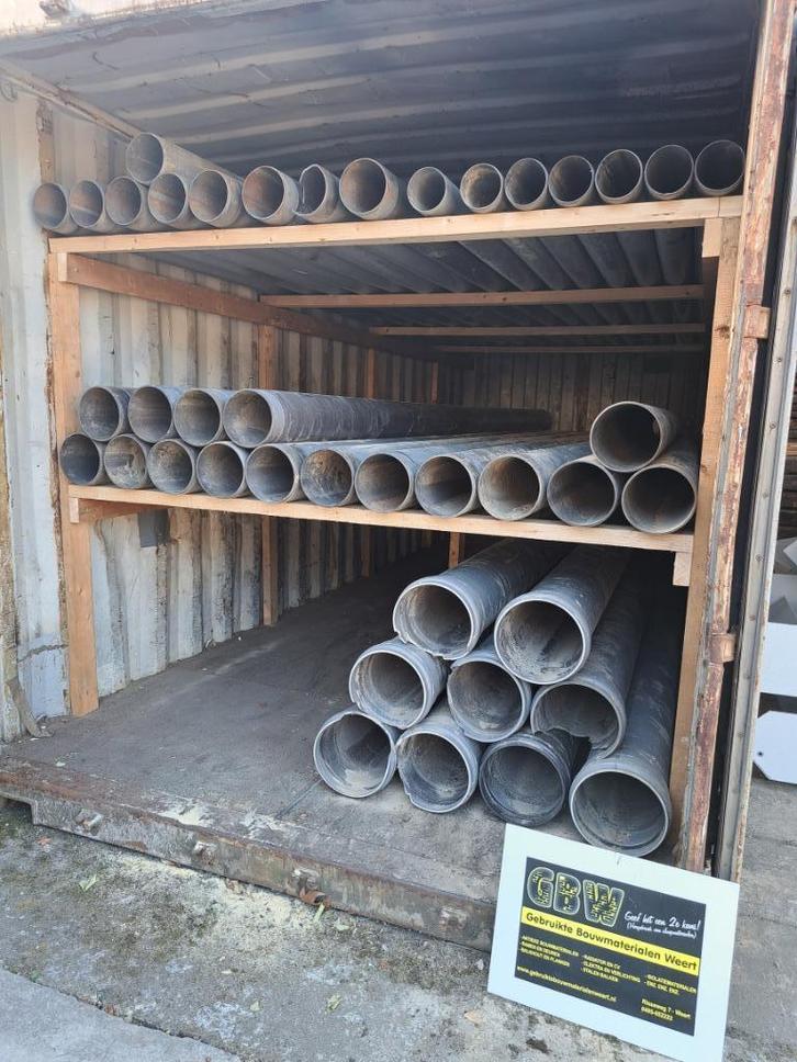 pvc buis, rioolbuis, buizen., Doe-het-zelf en Verbouw, Buizen en Afvoer, Gebruikt, Rechte buis, Pvc, Ophalen