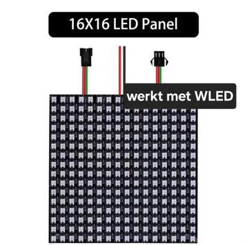 Ws2812b RGBIC led matrix 16x16, 256 leds beschikbaar voor biedingen